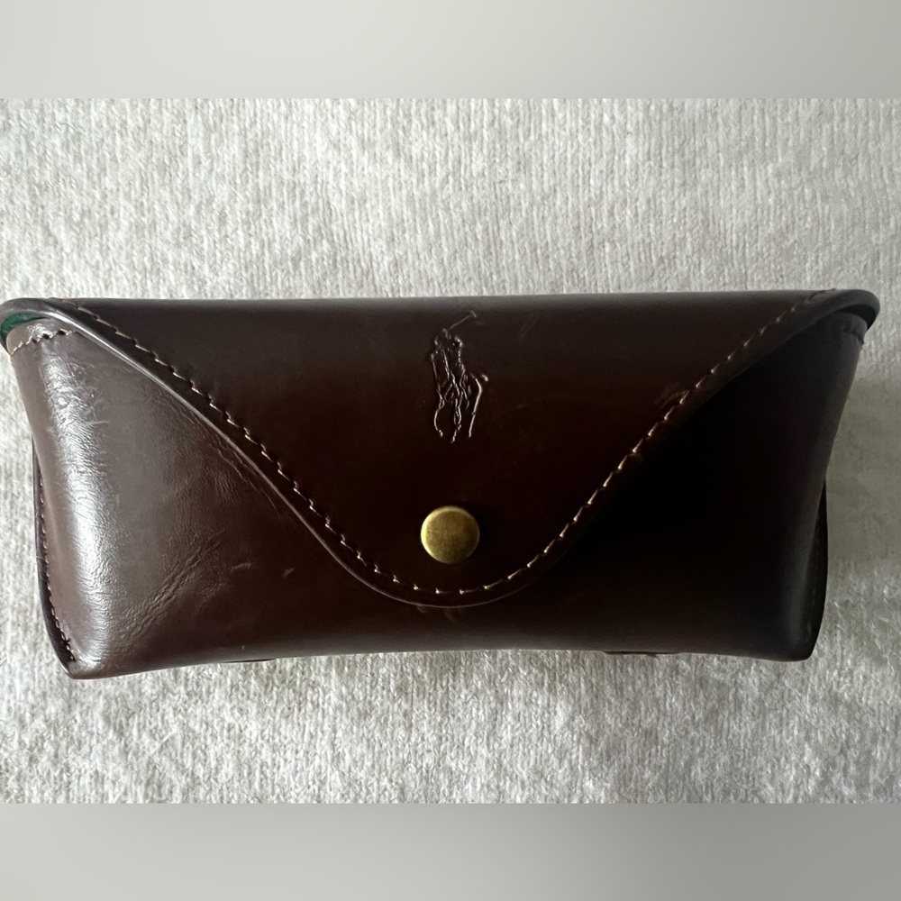 Vintage Brown Leather Polo Ralph Lauren Glasses 👓 case. - Picture 10 of 13